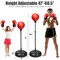 Boxing Punching Bag with Stand Adjustable Height with Gloves for Kids